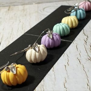 Fall Thanksgiving Halloween Pumpkin Earrings